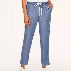 LOFT chambray rope tie pants